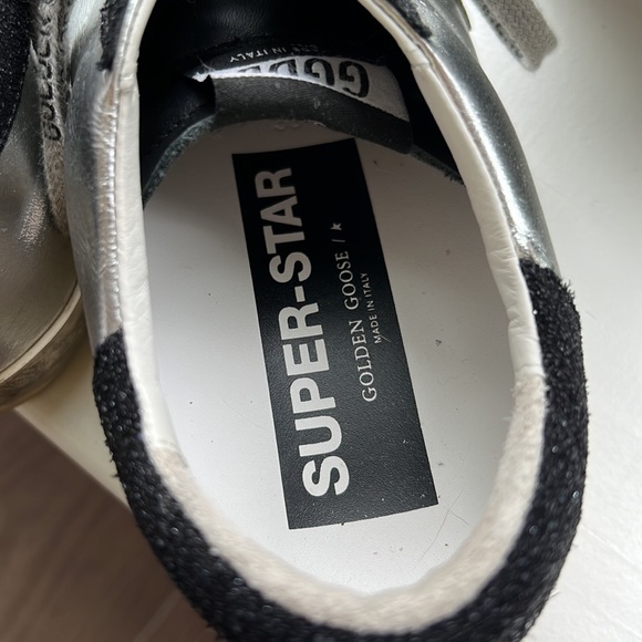 Gorgeous Silver Golden Goose in a size 38. worn them maybe 10 times. Like new. - Picture 2 of 5